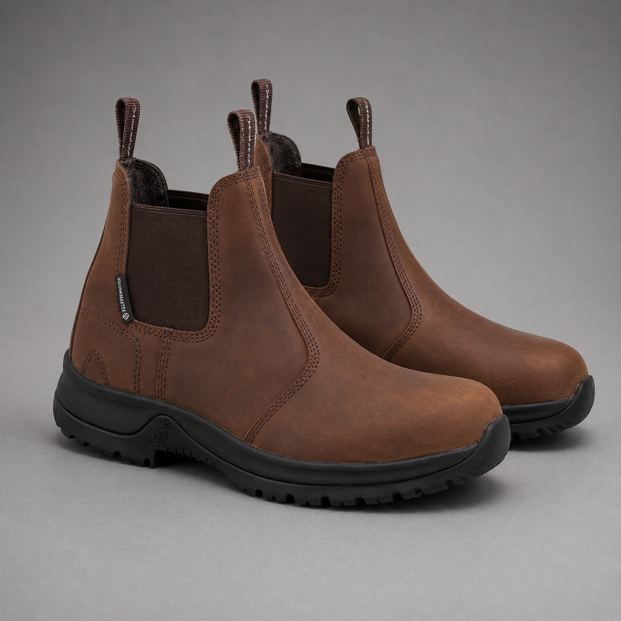 *SPECIAL PRICE* - Mack Rider SB Safety Dealer Boot – Steel Toe, Genuine Leather & Slip-Resistant | Dark Brown