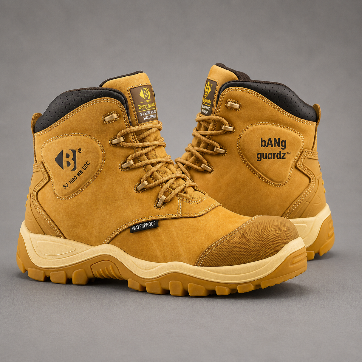 *SPECIAL PRICE* - Buckler Safety Boots Waterproof Honey – BSH012HY | Lightweight & Durable Work Boots