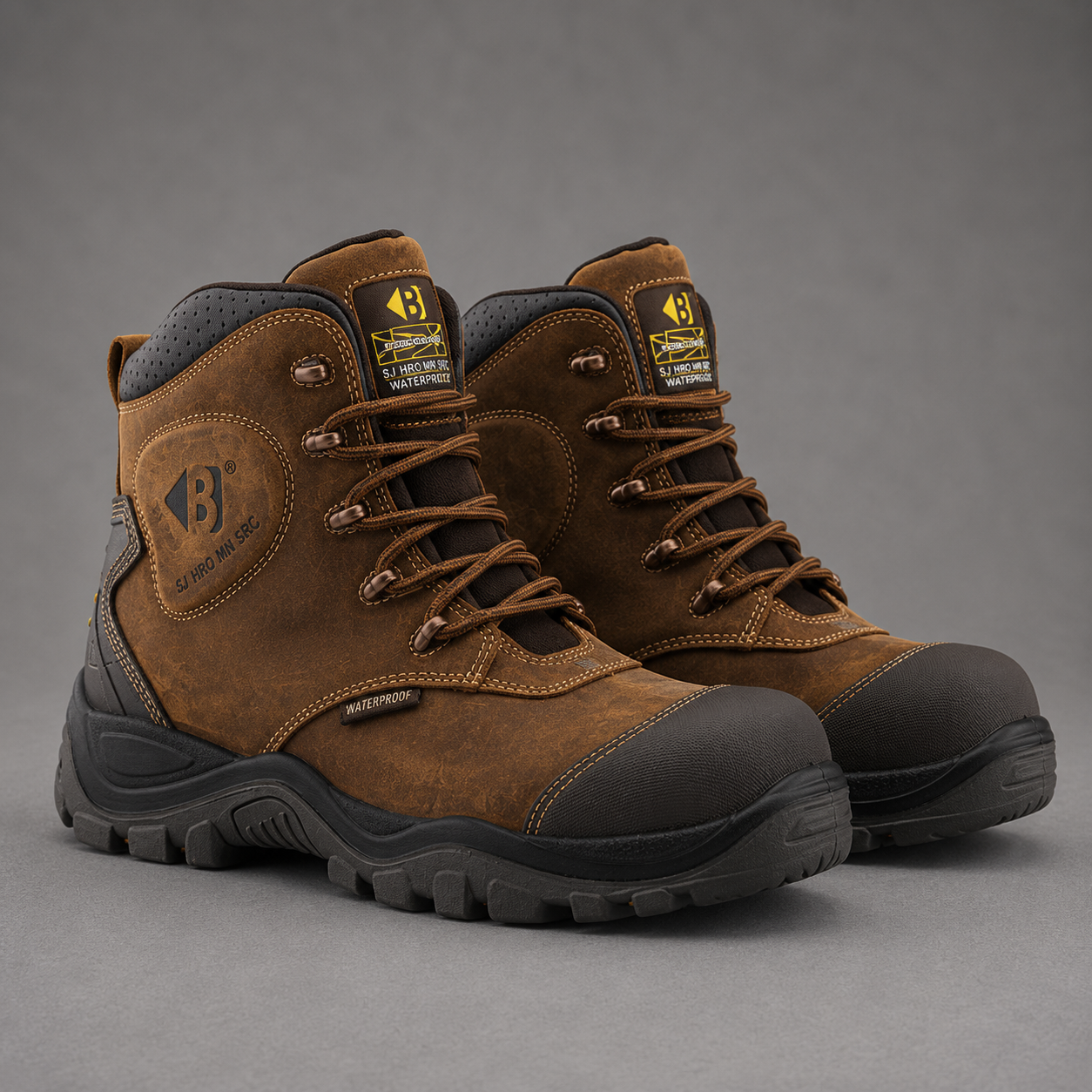 *SPECIAL PRICE* - Buckler Safety Boots Waterproof Black – BSH012BK | Durable & Lightweight Protection