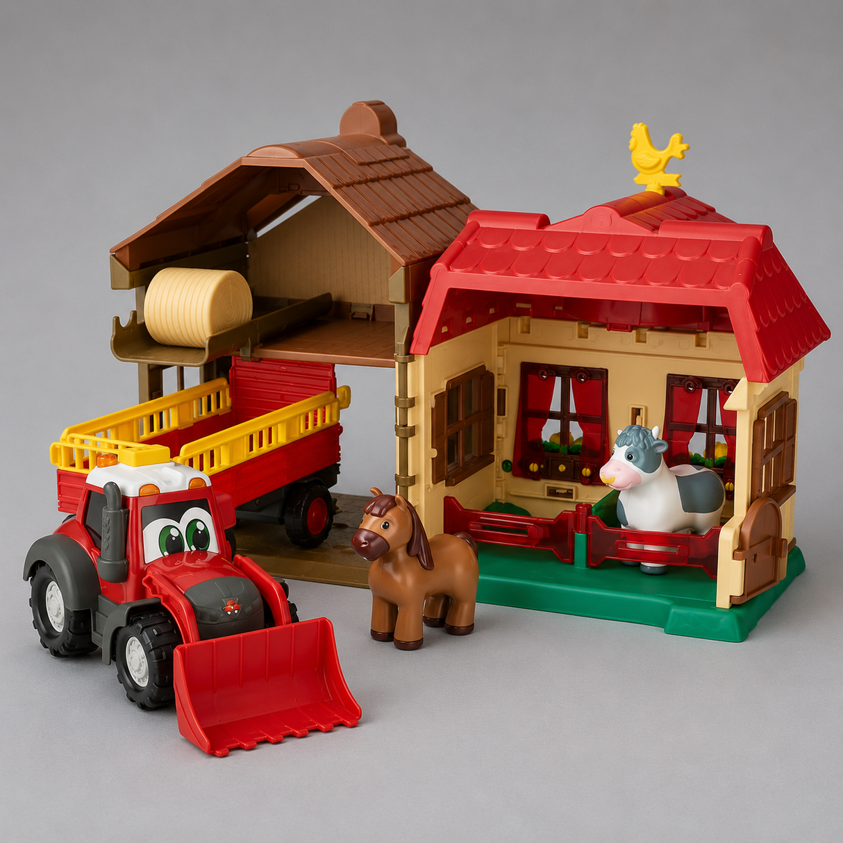 Massey Ferguson Happy Farmhouse – Interactive Playset with Tractor, Animals & Sounds | X993250011000