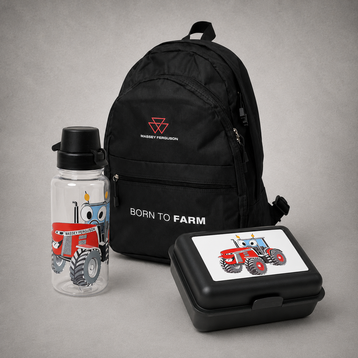 Massey Ferguson Back to School Bundle | Backpack, Lunch Box & Bottle