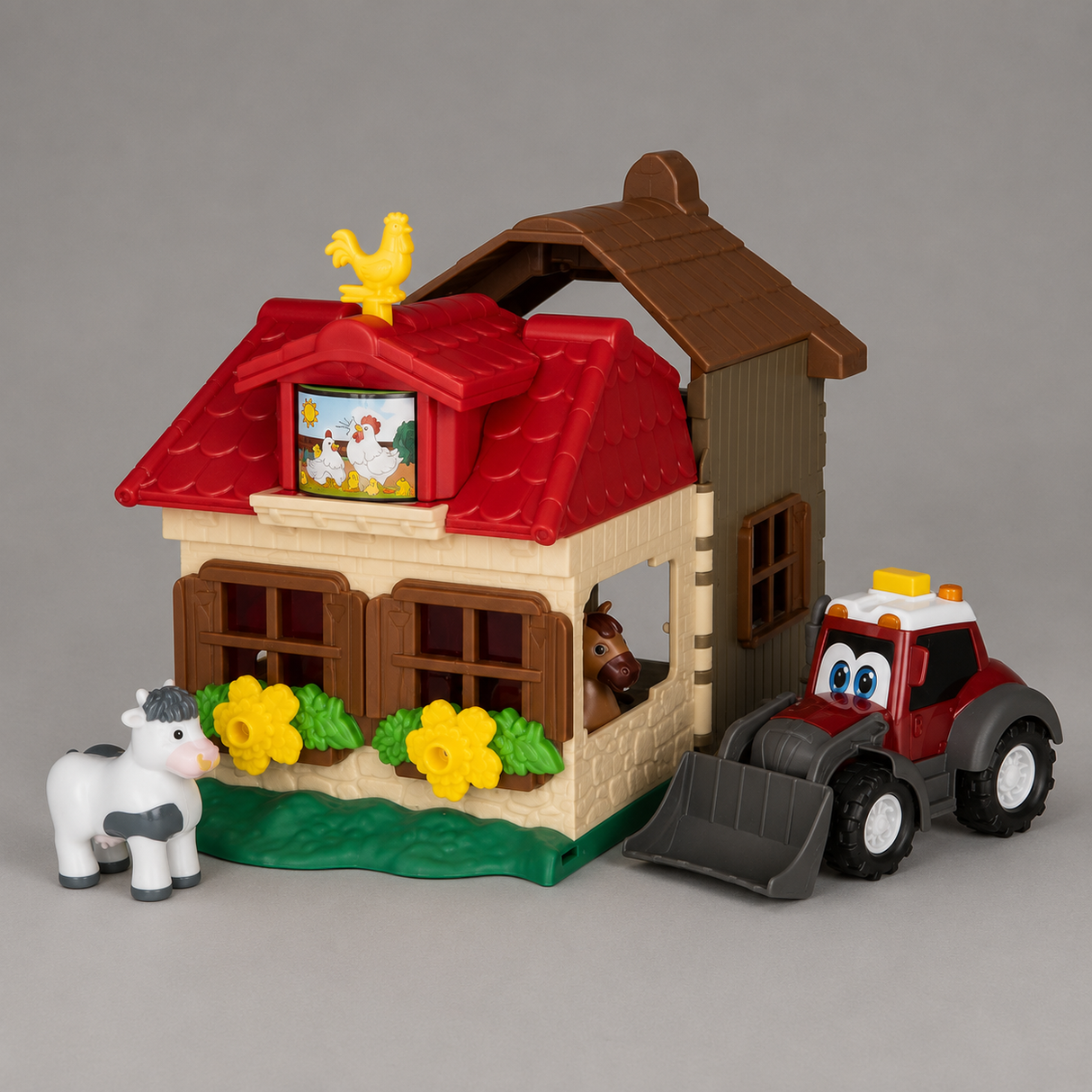 Valtra Happy Farm Set – Interactive Playset with Tractor & Animals | V42802270