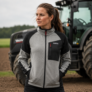 Valtra Women’s Grey Fleece Jacket – Warm & Lightweight | V4280771