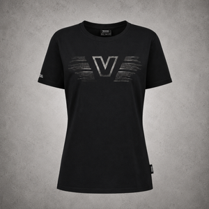 Valtra Women’s Black T-Shirt – Rhinestone Design | V4280871
