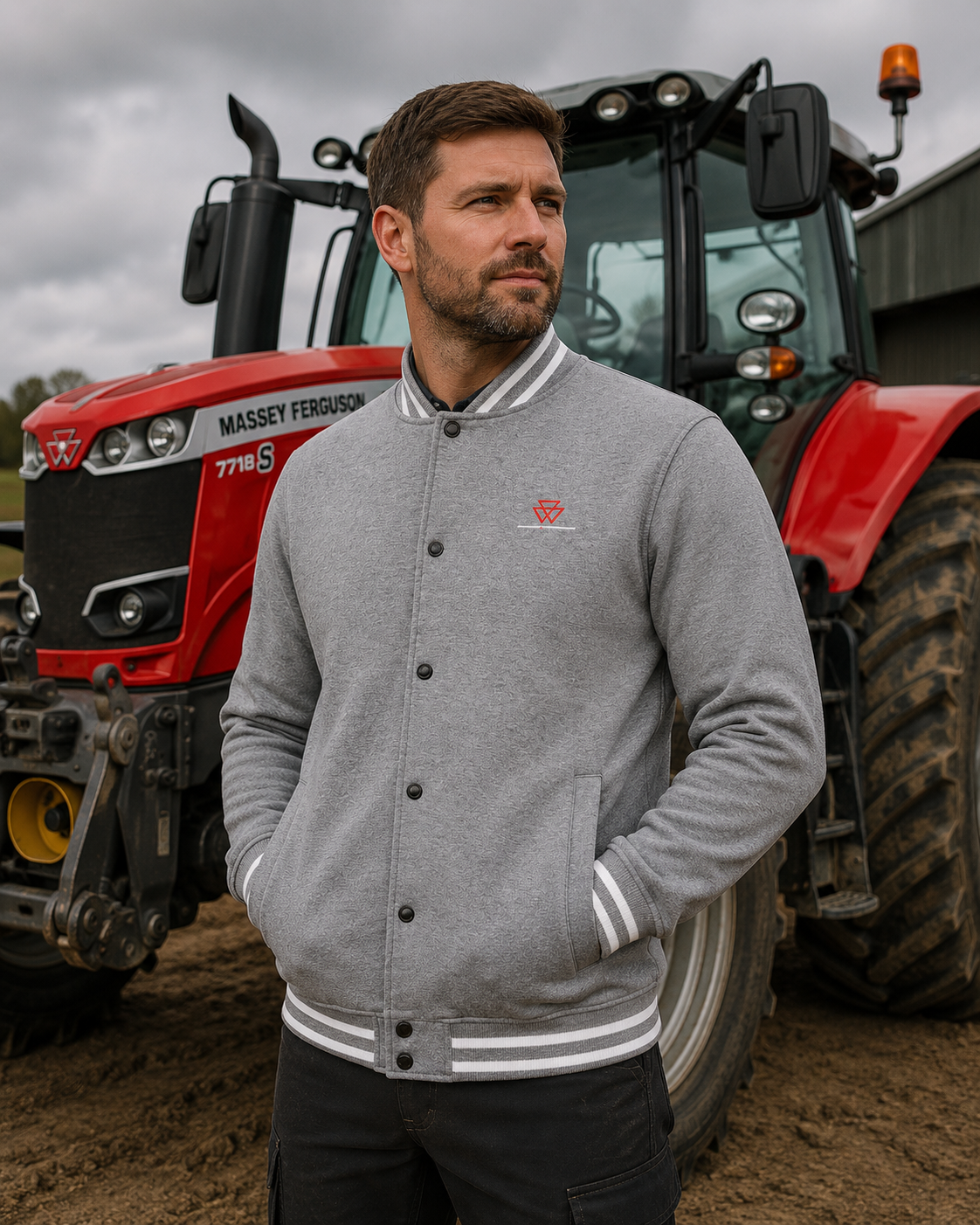 Massey Ferguson College Jacket – Classic Teddy Style | X993322219