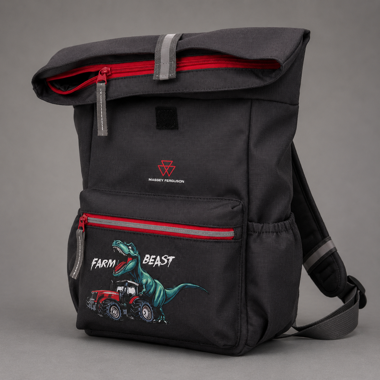 Massey Ferguson "Farm Beast" Kids Roll-Top Backpack – Recycled & Durable | X993602401000