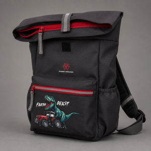 Massey Ferguson "Farm Beast" Kids Roll-Top Backpack – Recycled & Durable | X993602401000