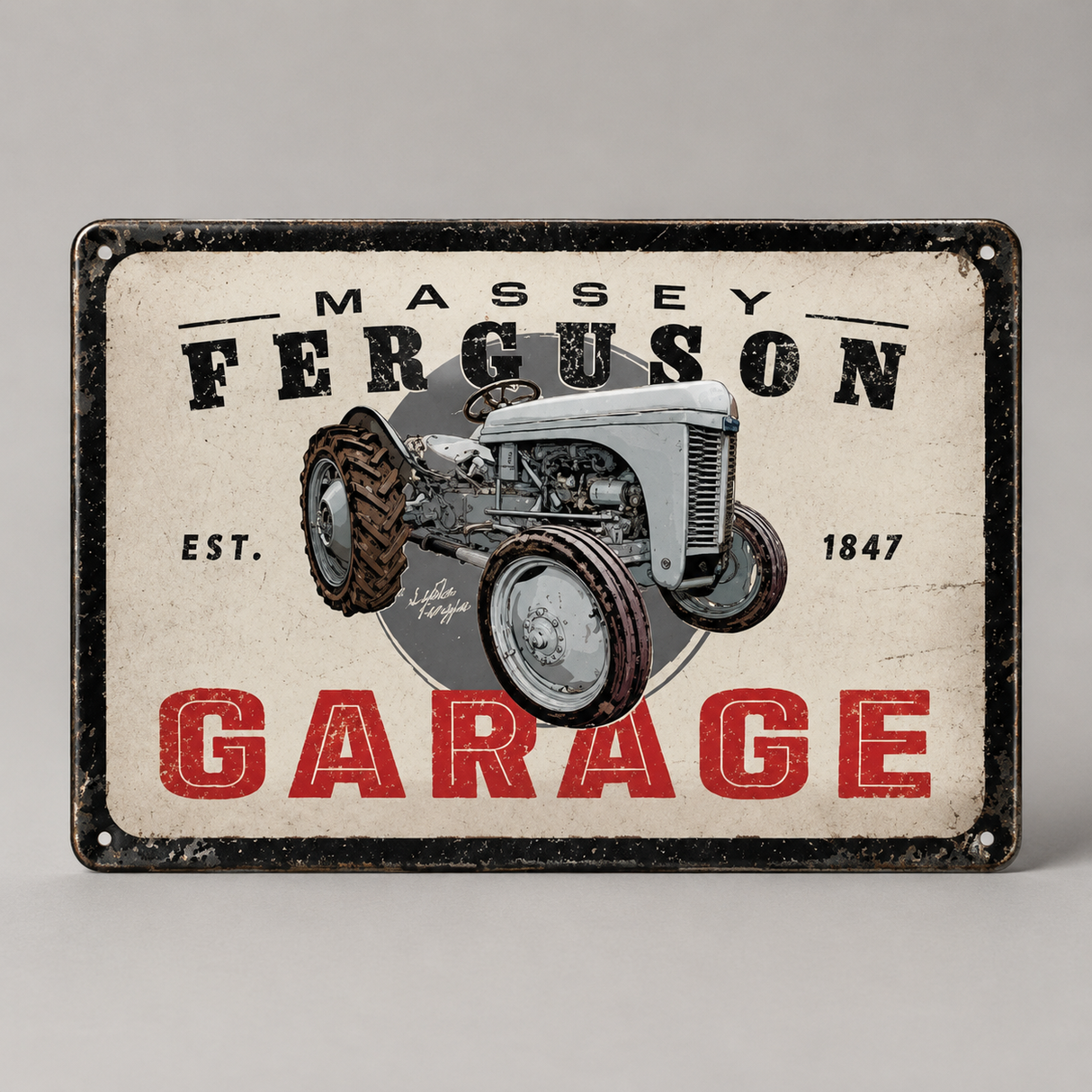 Massey Ferguson TEA 20 Garage Metal Plate – Vintage Workshop Decor | X993402401000