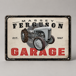 Massey Ferguson TEA 20 Garage Metal Plate – Vintage Workshop Decor | X993402401000