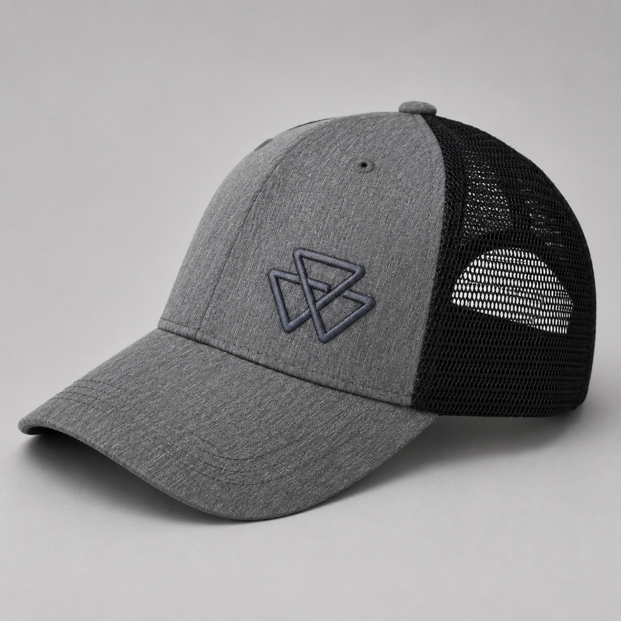 Grey Trucker Cap with MF Logo, Adjustable Fit - Model X993642507000