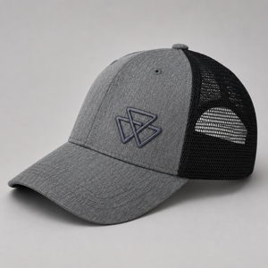 Grey Trucker Cap with MF Logo, Adjustable Fit - Model X993642507000