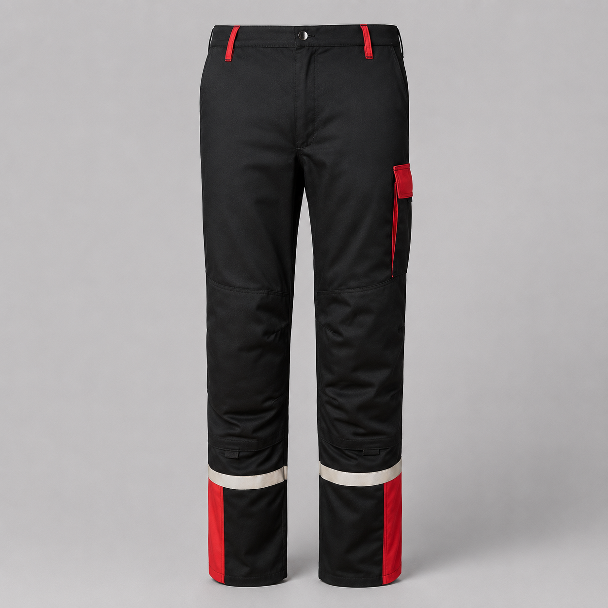Massey Ferguson Black & Red Work Trousers – Durable & Functional | X9934522030