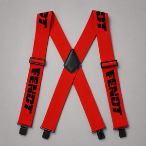 Fendt Orange Braces – Adjustable X-Back Suspenders with Metal Clips | X991021089000