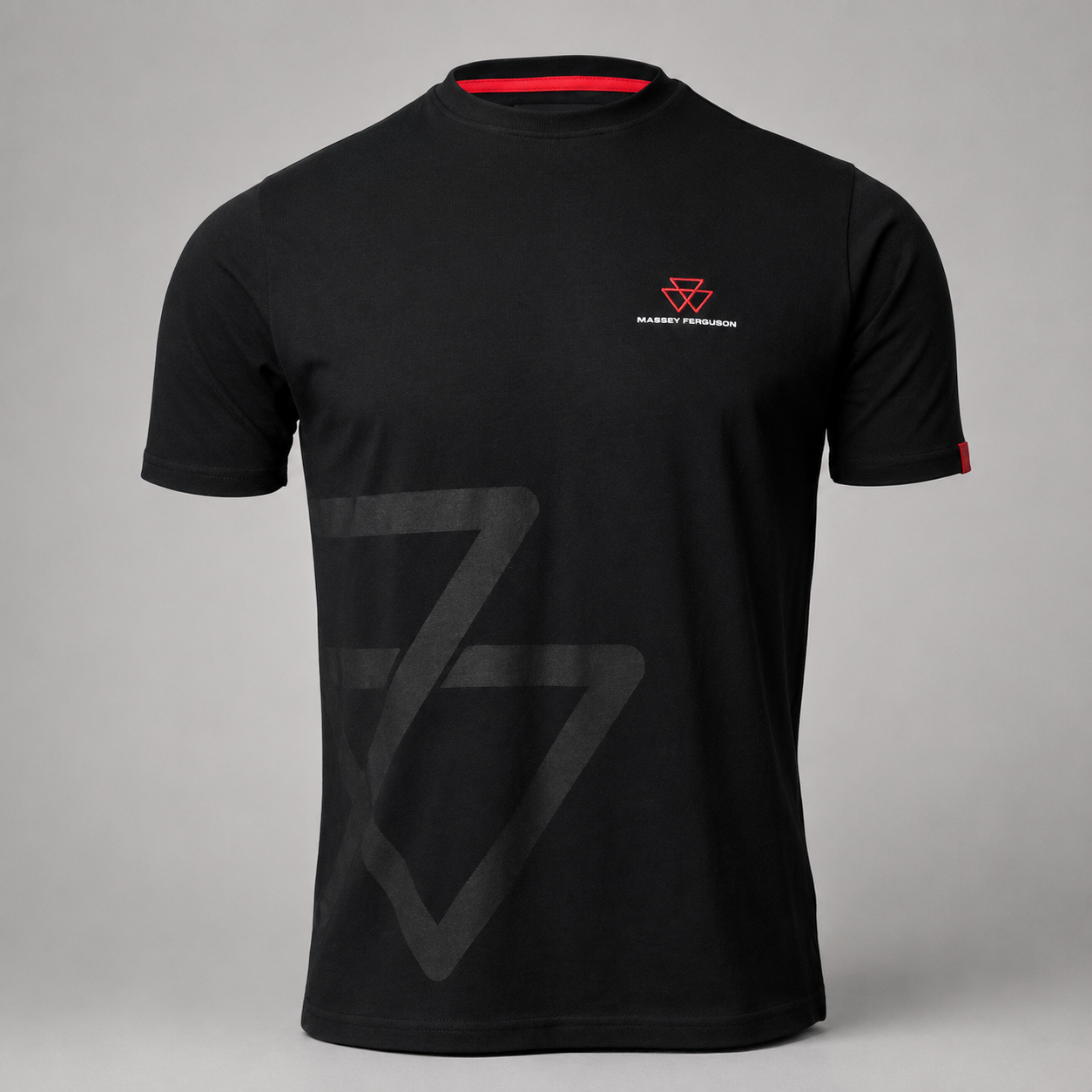Massey Ferguson Black T-Shirt – Premium Cotton & Logo Print | X993442214
