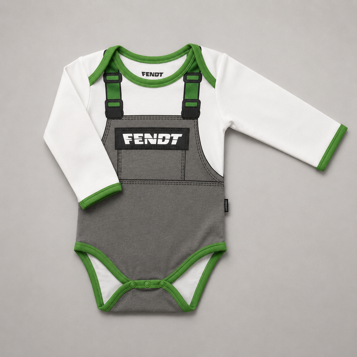 Fendt Baby Cotton Bodysuit Dungarees Style Long Sleeve X991025105