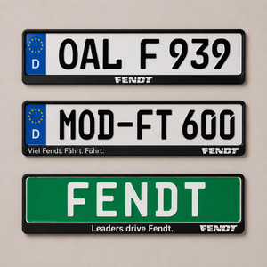 Fendt Registration Plate Holder – Universal Fit for Vehicles & Machinery | X991000090000
