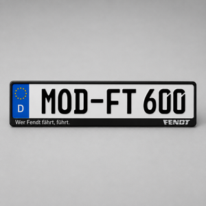 Fendt Registration Plate Holder – Universal Fit for Vehicles & Machinery | X991000090000