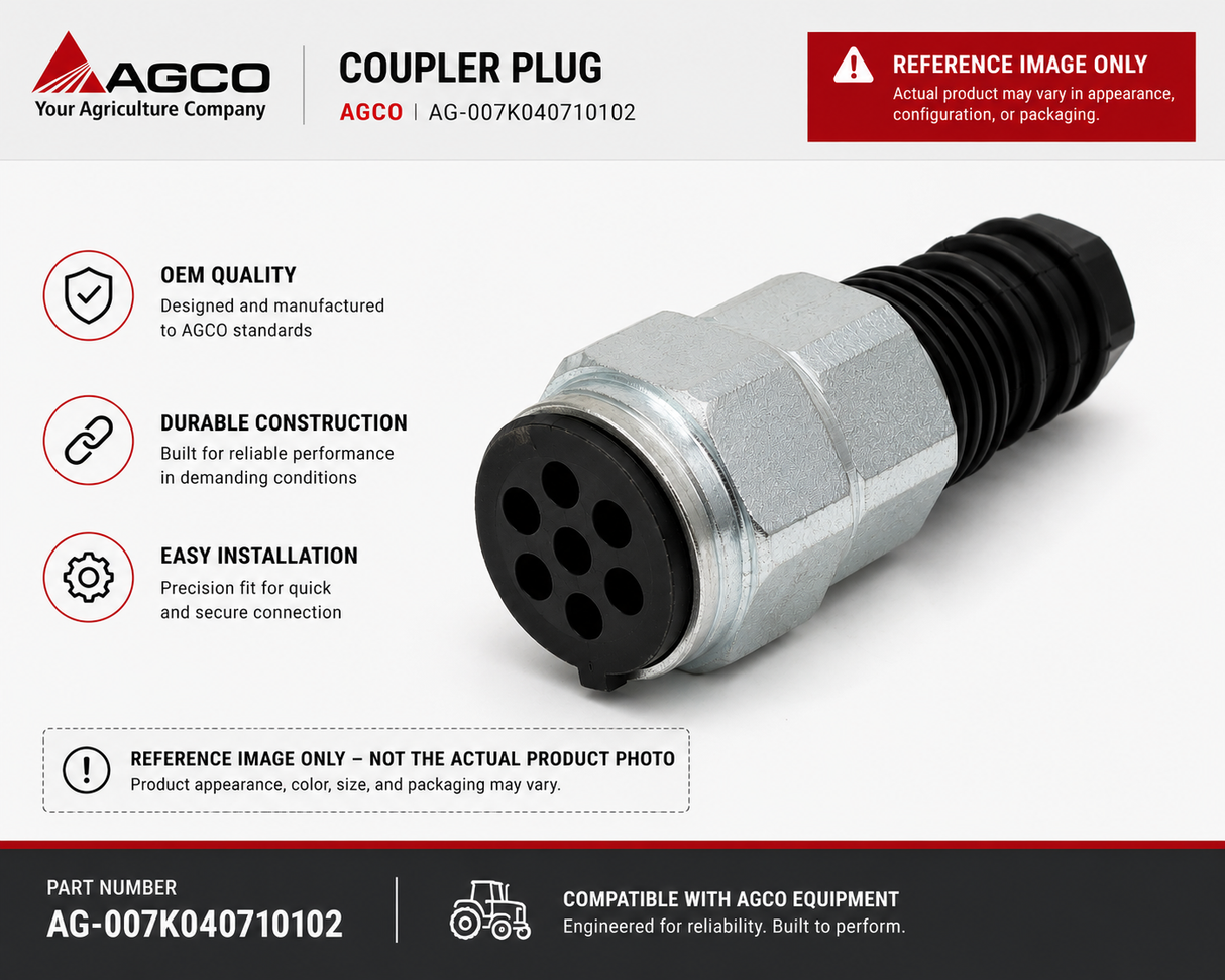 AGCO | Coupler Plug | AG-007K040710102