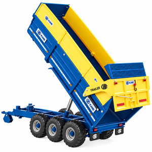 Kane Tri-Axle Halfpipe Silage Trailer 1:32 Britains Model - 432845
