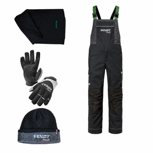 Fendt Profi Winter Workwear Bundle | Bib & Brace, Gloves, Neck Warmer & Beanie