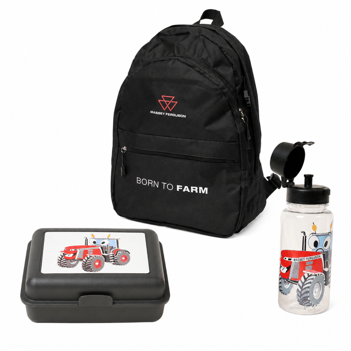 Massey Ferguson Back to School Bundle | Backpack, Lunch Box & Bottle