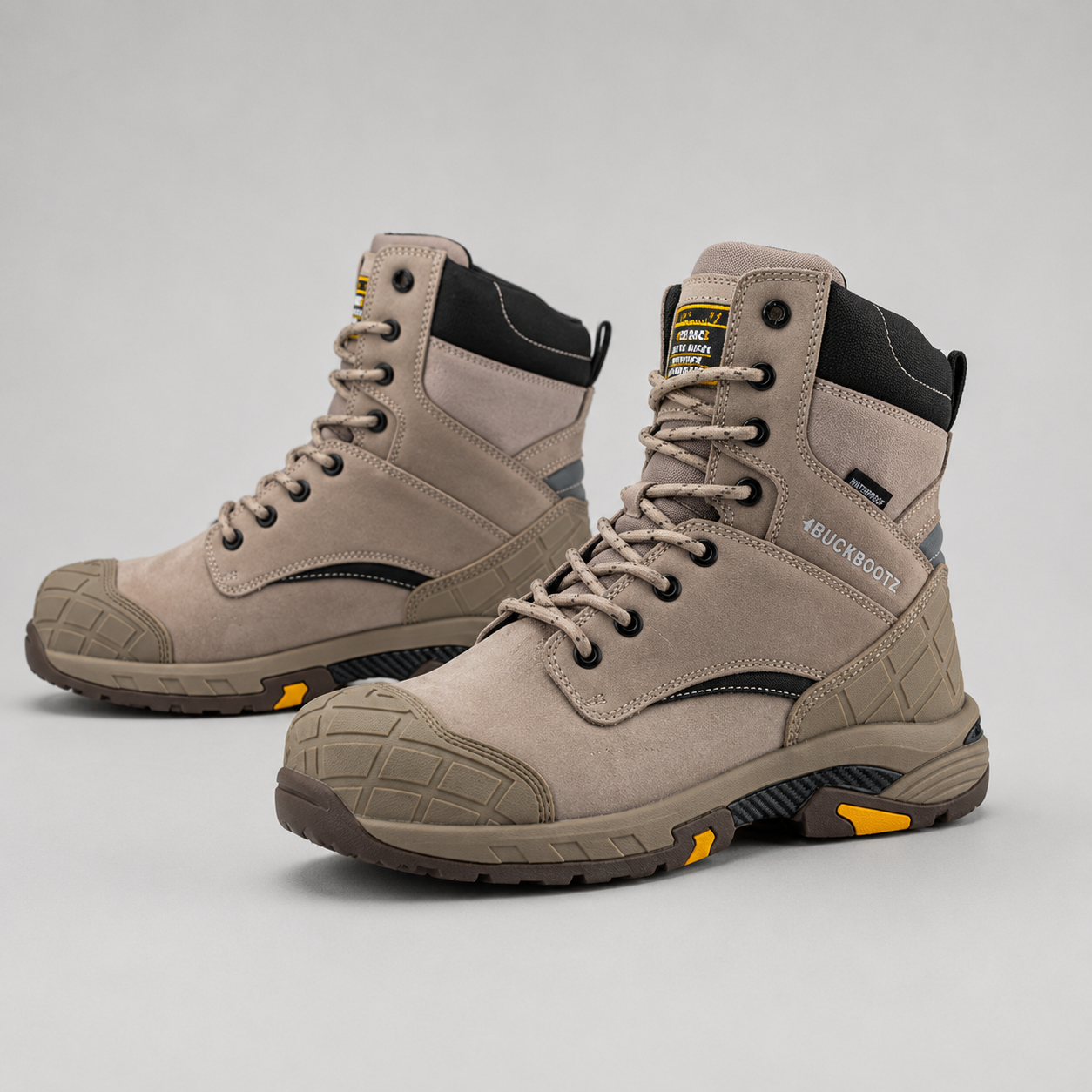Buckbootz BLASTZ Stone Waterproof Safety Boots S7S Lace Zip