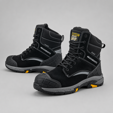 Buckbootz BLASTZ Stone Waterproof Safety Boots S7S Lace Zip
