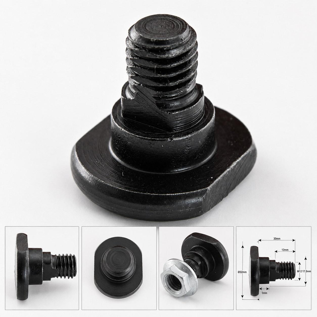 Mower Blade Retainer- M12x30 MM - Replacement for Krone, Claas to Fit as: 1377266K - Sparex Part S.78373