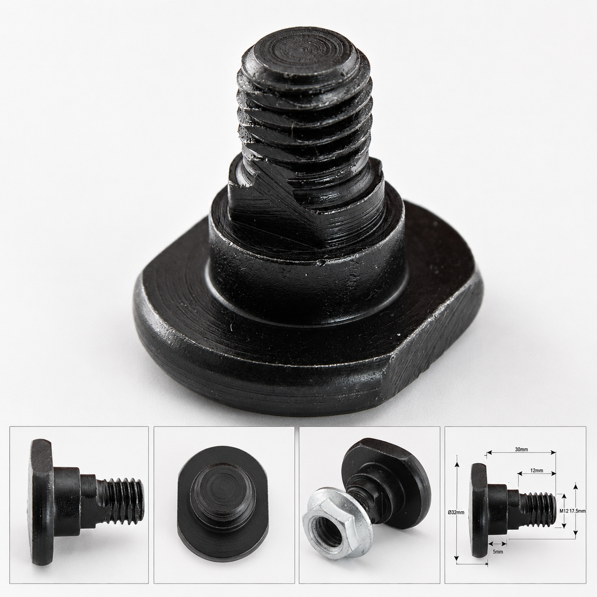 Mower Blade Retainer- M12x30 MM - Replacement for Krone, Claas to Fit as: 1377266K - Sparex Part S.78373