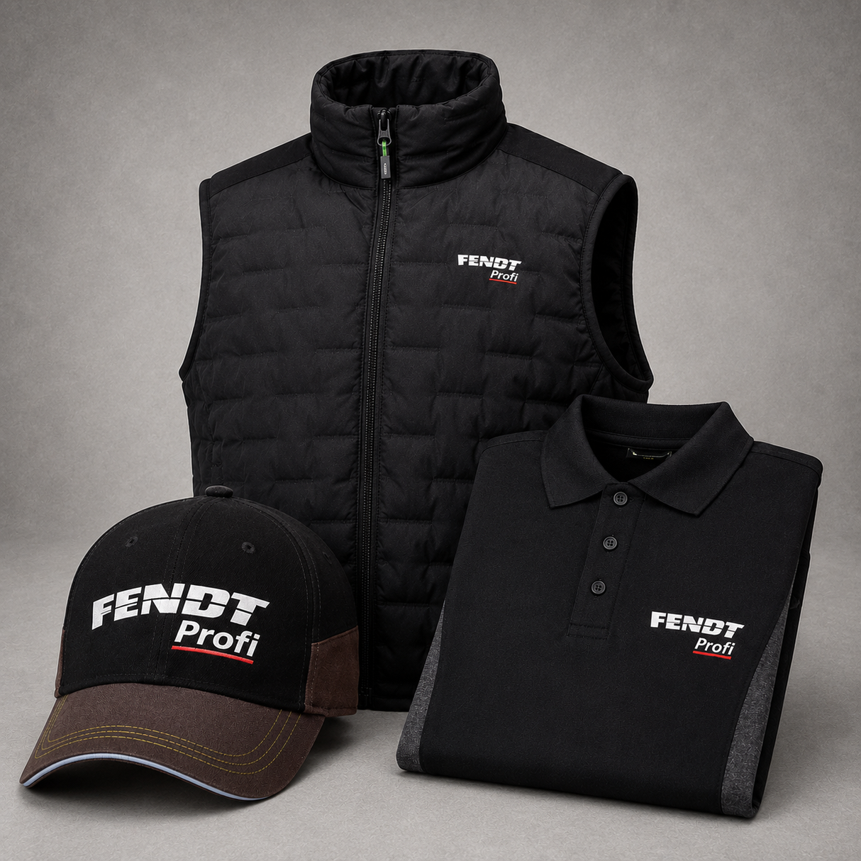 Fendt Profi Workwear Bundle | Gilet, Work Polo & Cap
