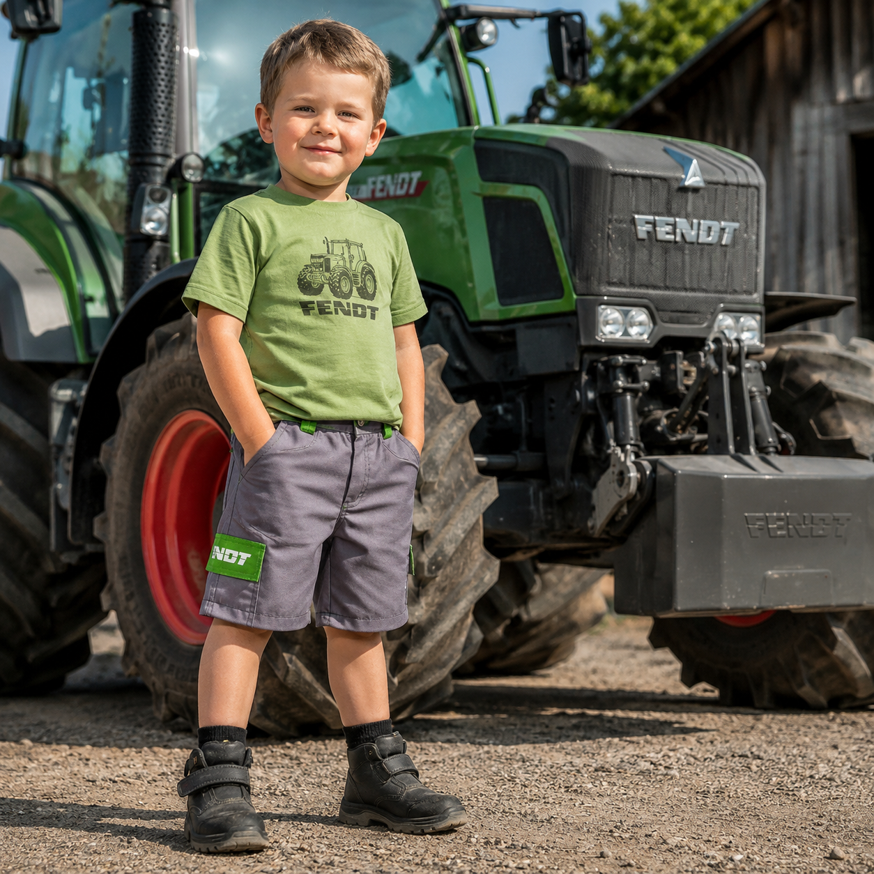 Fendt Children's Bermuda Shorts – Durable & Practical Workwear | X99102302C