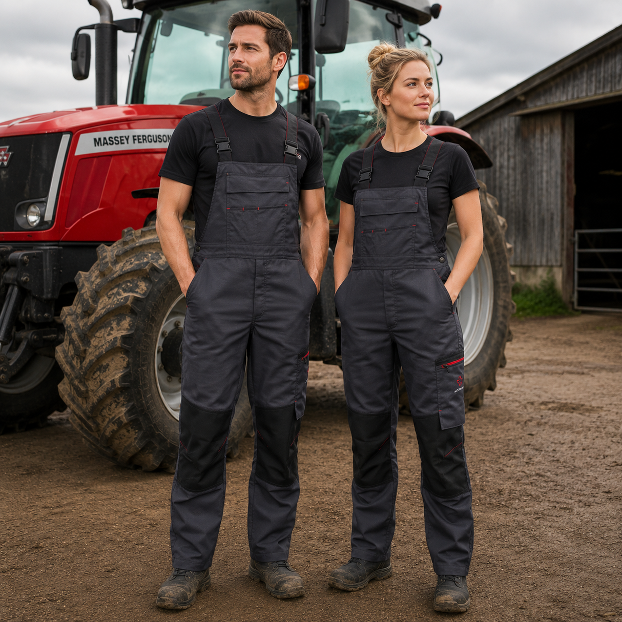 Massey Ferguson Work Bib & Brace Overalls – Durable & Comfortable | X993532205