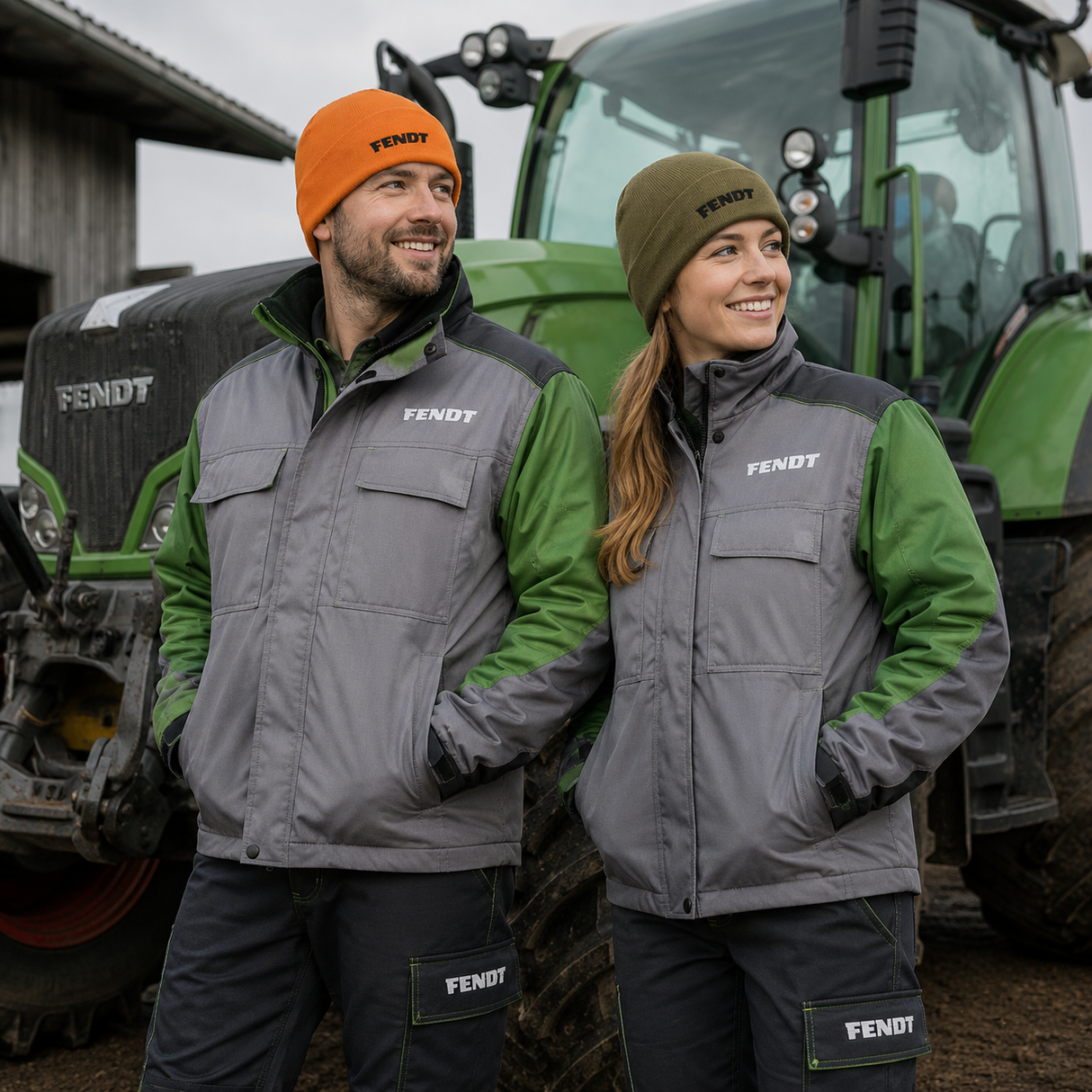 Fendt Reversible Beanie Bright/Olive Polyester X99102109C
