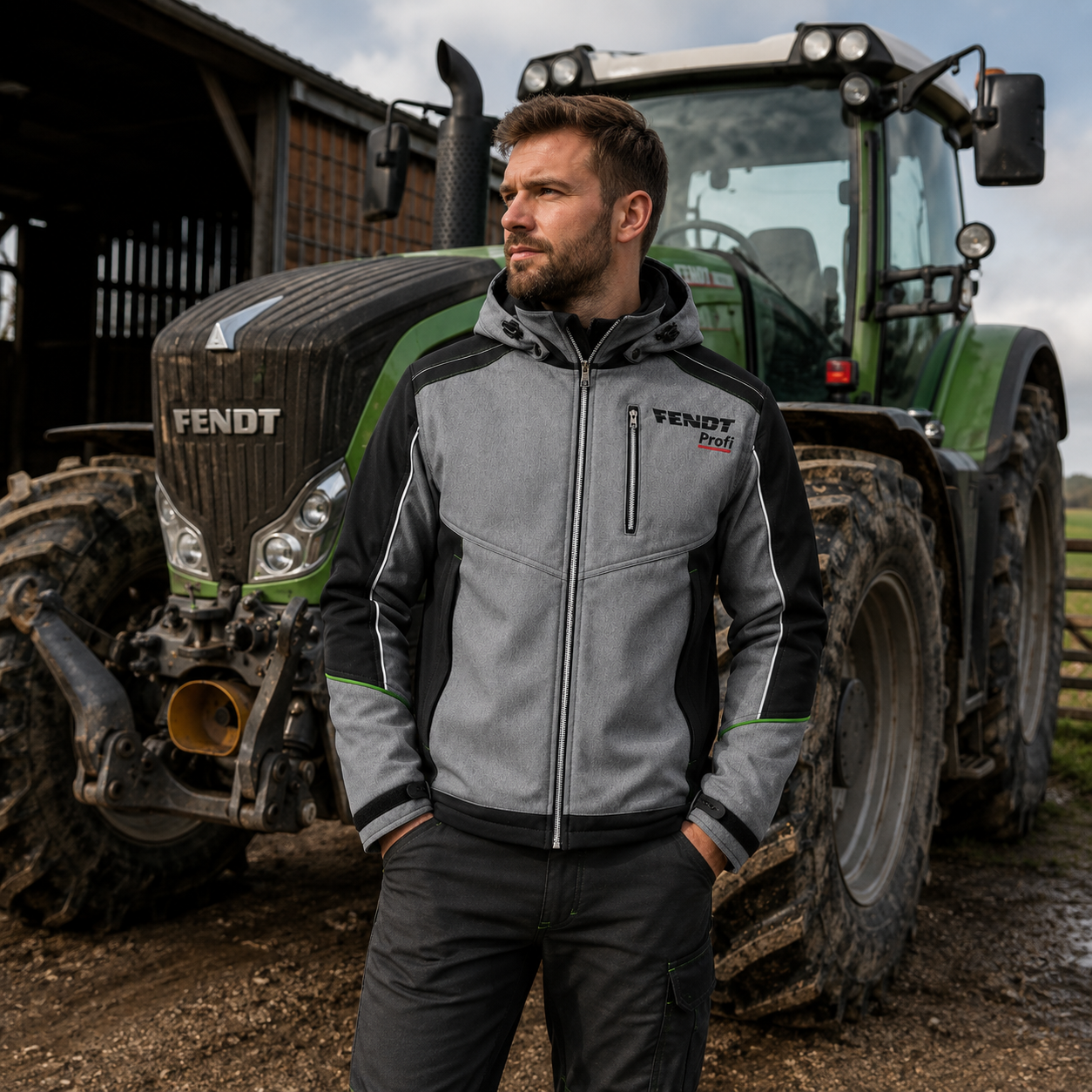 Fendt Men’s Profi Winter Softshell Jacket – Warm & Durable | X99102026C