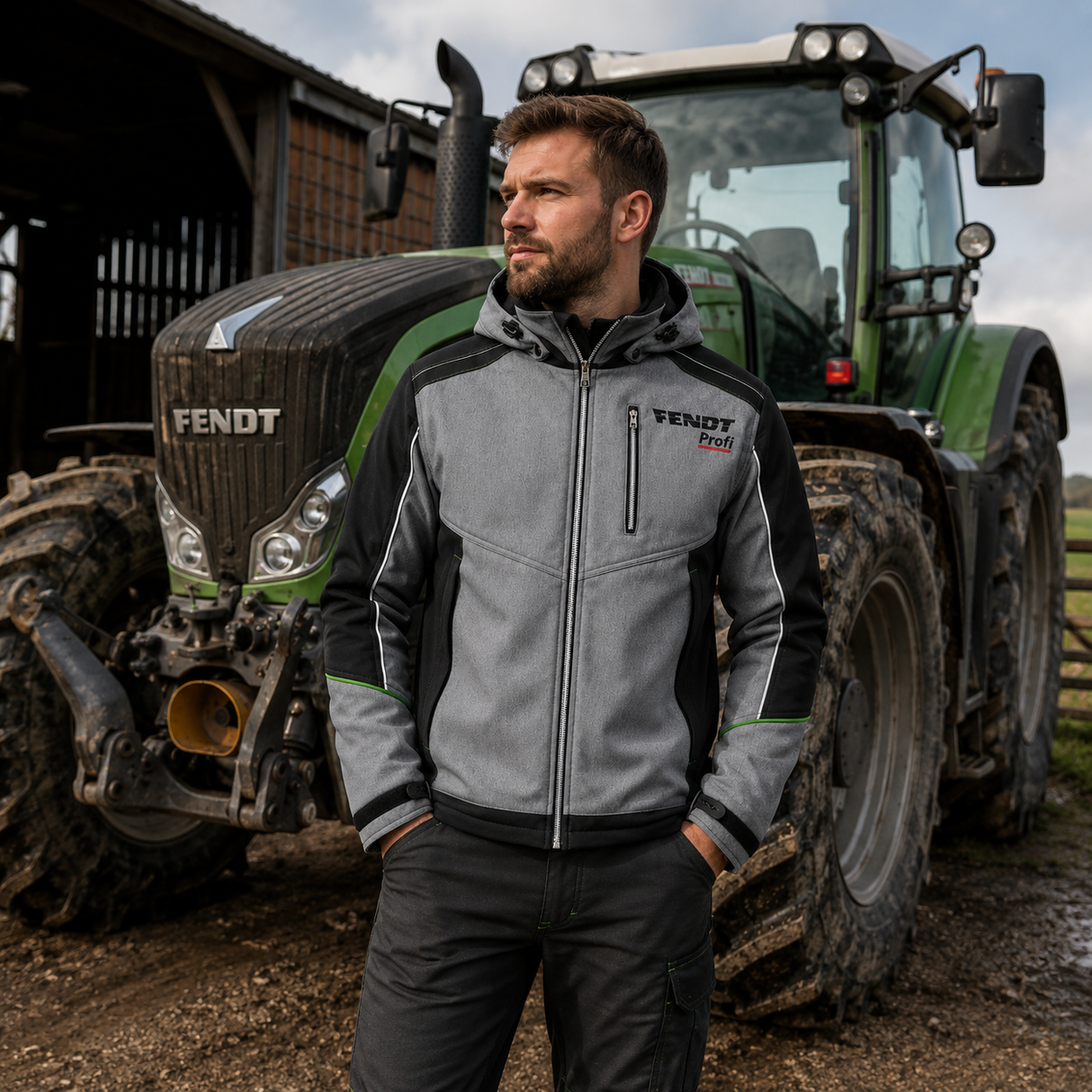 Fendt Men’s Profi Winter Softshell Jacket – Warm & Durable | X99102026C