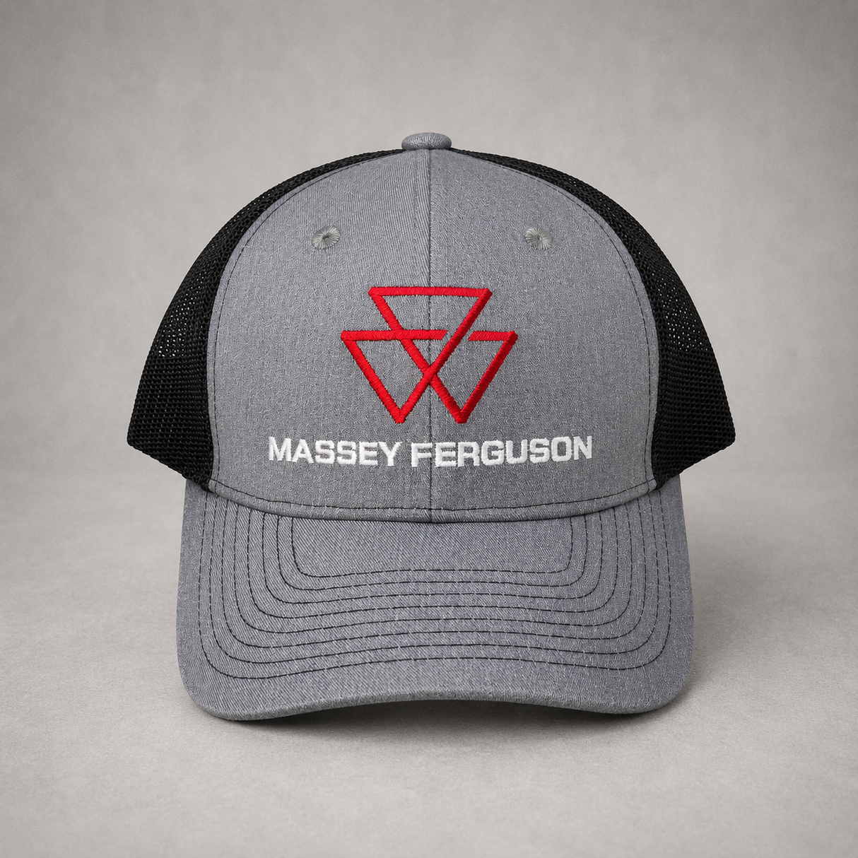 Richardson Trucker Cap with Red MF Logo, Adjustable Fit - Model X993642510000