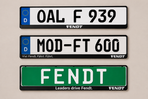 Fendt Registration Plate Holder – Universal Fit for Vehicles & Machinery | X991000090000