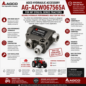 AGCO Hydraulic Accessory AG‑ACW067565A for MF 5700/SL Series