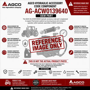 AGCO Hydraulic Accessory Code Component | AG-ACW0139640 OEM Part