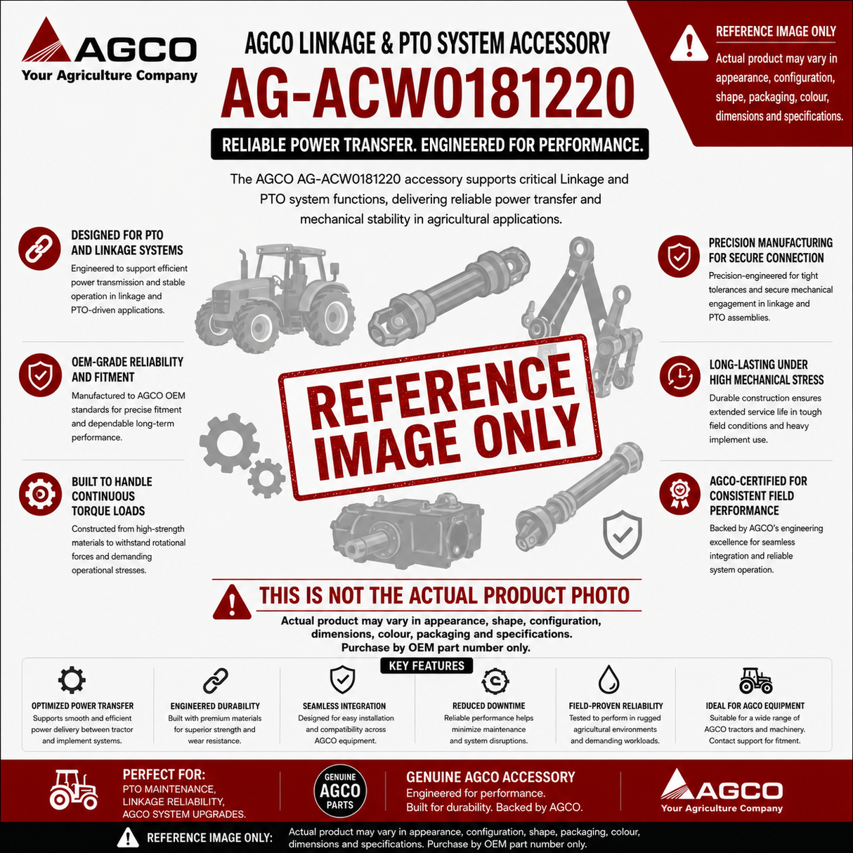 AGCO Linkage & PTO System Accessory | AG-ACW0181220