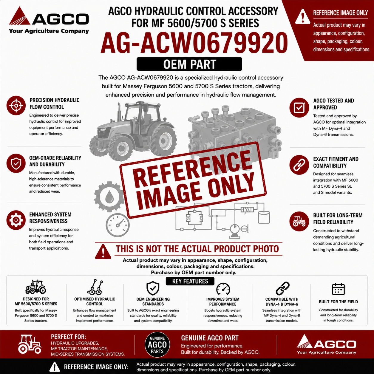 AGCO Hydraulic Control Accessory for MF 5600/5700 S Series | AG-ACW0679920