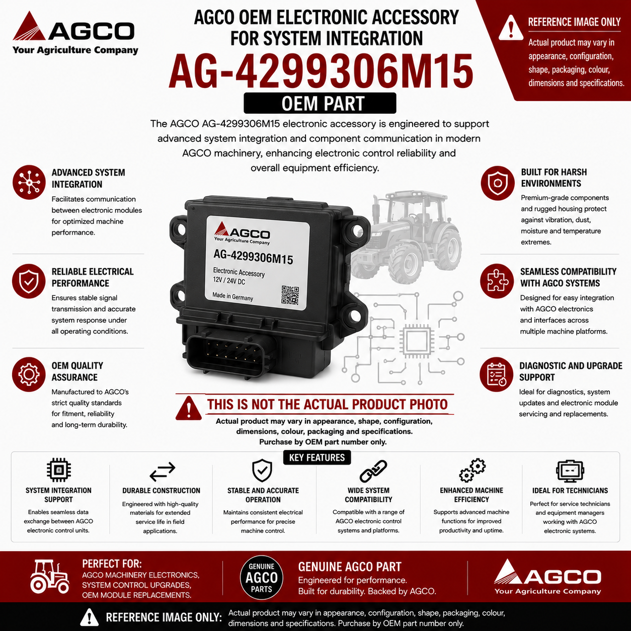 AGCO OEM Electronic Accessory for System Integration | AG-4299306M15