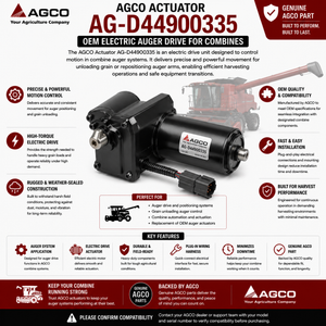 AGCO Actuator AG-D44900335 | OEM Electric Auger Drive for Combines