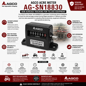 AGCO Acre Meter AG-SN18830 | OEM Acreage Tracking for Tillage Equipment