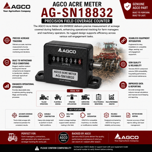 AGCO Acre Meter AG-SN18832 | Precision Field Coverage Counter