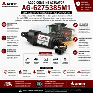 AGCO Combine Actuator AG-6275385M1 | OEM Electrical Motion Control Component