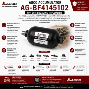 AGCO Accumulator AG-BF4145102 for Soil Engaging Implements