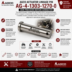 AGCO Actuator Linkage Pin AG-4-1303-1270-0 | OEM Precision Motion Connector