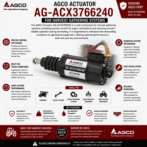 AGCO Actuator AG-ACX3766240 for Harvest Gathering Systems