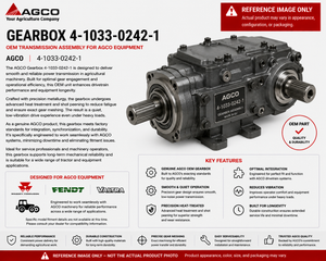 *STOCK CLEARANCE* - AGCO Gearbox 4-1033-0242-1 | OEM Transmission Assembly for AGCO Equipment